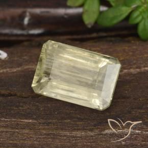 Diásporo com mudança de cor Amarelo muito claro Natural 1.59ct, Corte Octógono / Esmeralda, VS-SI