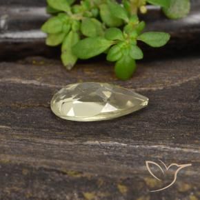Diásporo com mudança de cor amarelo quente Natural 0.82ct, Formato de pêra, VVS-VS