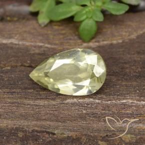 Diásporo com mudança de cor Amarelo muito claro Natural 0.80ct, Formato de pêra, VVS-VS