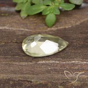 Diásporo com mudança de cor Amarelo muito claro Natural 0.80ct, Formato de pêra, VVS-VS