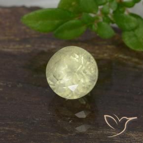 Diásporo com mudança de cor Luz amarela Natural 0.63ct, Redondo, VS-SI
