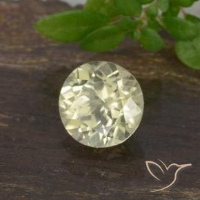 Diásporo com mudança de cor Luz amarela Natural 0.68ct, Redondo, VS