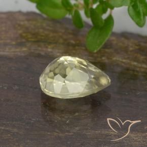 Diásporo com mudança de cor Luz amarela Natural 0.69ct, Formato de pêra, VVS-VS