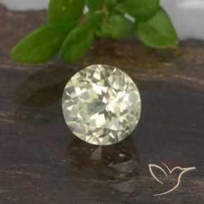 Diásporo com mudança de cor Amarelo claro Natural 0.70ct, Redondo, VVS-VS