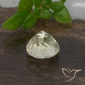 Diásporo com mudança de cor Amarelo claro Natural 0.70ct, Redondo, VVS-VS