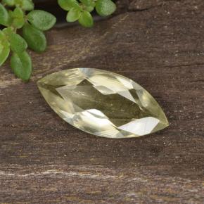 Diasporo de mudança de cor amarelo natural 0,76ct, marquise, VVS-VS