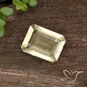 Diásporo com mudança de cor Luz amarela Natural 0.85ct, Corte Octógono / Esmeralda, VVS-VS