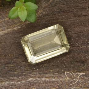Diásporo com mudança de cor Luz amarela Natural 0.72ct, Corte Octógono / Esmeralda, VVS-VS