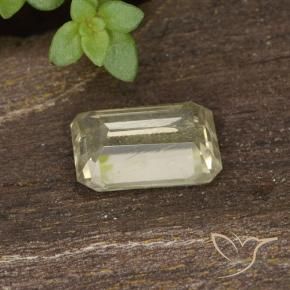 Diásporo com mudança de cor Luz amarela Natural 0.72ct, Corte Octógono / Esmeralda, VVS-VS
