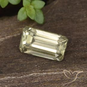 Diásporo com mudança de cor Luz amarela Natural 0.87ct, Corte Octógono / Esmeralda, VVS-VS