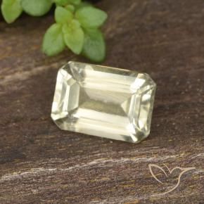 Diásporo com mudança de cor Luz amarela Natural 0.73ct, Corte Octógono / Esmeralda, VVS-VS