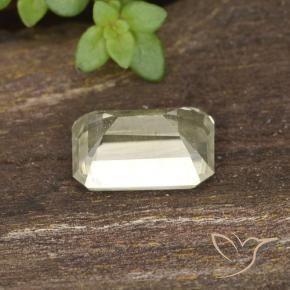 Diásporo com mudança de cor Luz amarela Natural 0.73ct, Corte Octógono / Esmeralda, VVS-VS