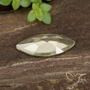 Diásporo com mudança de cor Luz amarela Natural 0.78ct, Marquesa, VVS-VS