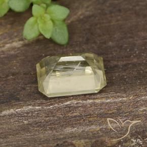 Diásporo com mudança de cor Amarelo muito claro Natural 0.73ct, Corte Octógono / Esmeralda, VVS-VS