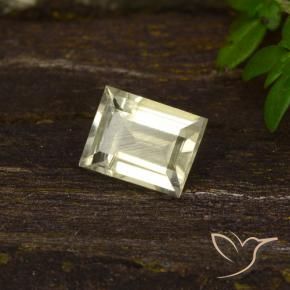 Diásporo com mudança de cor amarelo bege Natural 0.51ct, baguete, VS