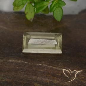 Diásporo com mudança de cor amarelo bege Natural 0.64ct, baguete, VS