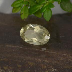 Diasporo de mudança de cor amarelo natural 0,50ct, corte oval, VVS-VS