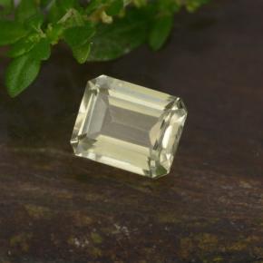 Diásporo com mudança de cor Amarelo muito claro Natural 0.70ct, Corte Esmeralda, VS