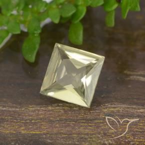 Diásporo com mudança de cor Amarelo muito claro Natural 0.66ct, Quadrado, VVS-VS