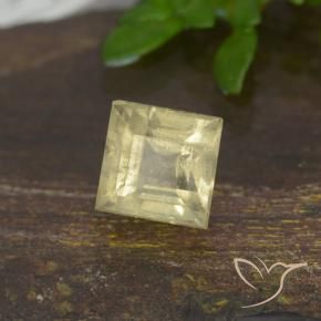 Diásporo com mudança de cor Luz amarela Natural 0.81ct, Quadrado, VS