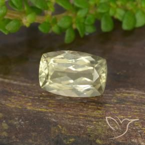 Diásporo com mudança de cor Amarelo claro Natural 0.75ct, Almofada, VVS-VS