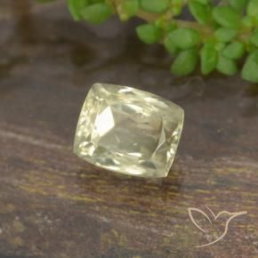 Diásporo com mudança de cor Luz amarela Natural 0.83ct, Almofada, VVS-VS