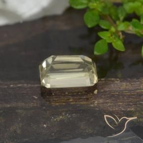 Diásporo com mudança de cor Amarelo muito claro Natural 0.81ct, Corte Octógono / Esmeralda, VVS-VS