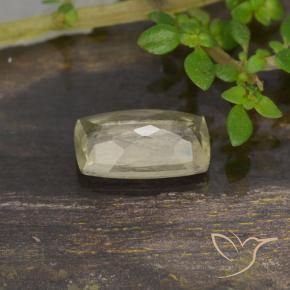 Diásporo com mudança de cor Amarelo muito claro Natural 0.78ct, Almofada, VS-SI