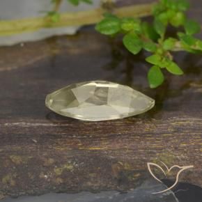 Diásporo com mudança de cor Amarelo Muito Pálido Natural 0.85ct, Marquesa, VVS-VS