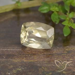 Diásporo com mudança de cor Amarelo muito claro Natural 0.94ct, Almofada, VS