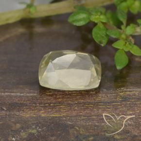 Diásporo com mudança de cor Amarelo muito claro Natural 0.94ct, Almofada, VS
