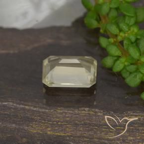 Diásporo com mudança de cor Luz amarela Natural 0.67ct, Corte Octógono / Esmeralda, VVS-VS