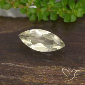 Diásporo com mudança de cor Amarelo muito claro Natural 0.62ct, Marquesa, VVS-VS