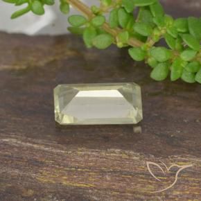 Diásporo com mudança de cor Amarelo Muito Pálido Natural 0.61ct, Corte Octógono / Esmeralda, VS