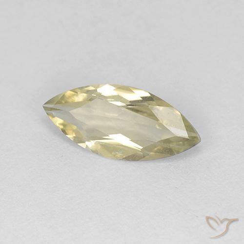 Diásporo com mudança de cor Amarelo claro Natural 0.79ct, Marquesa, VS