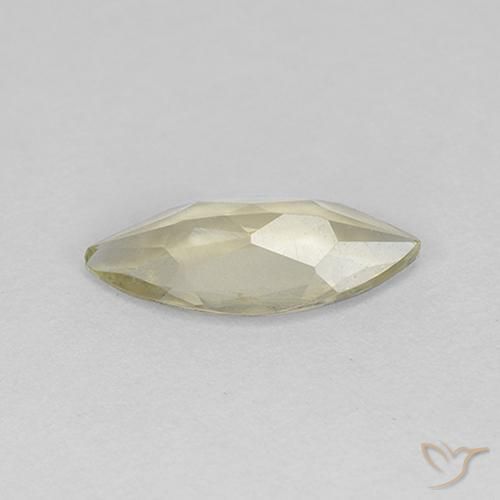Diásporo com mudança de cor Amarelo claro Natural 0.79ct, Marquesa, VS