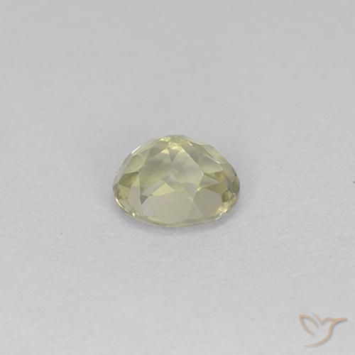 Diásporo com mudança de cor Luz amarela Natural 0.65ct, oval, VS