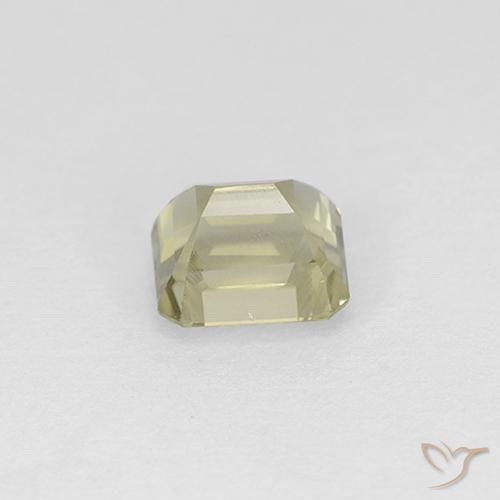 Diásporo com mudança de cor Amarelo claro Natural 1.07ct, Corte Octógono / Esmeralda, VS