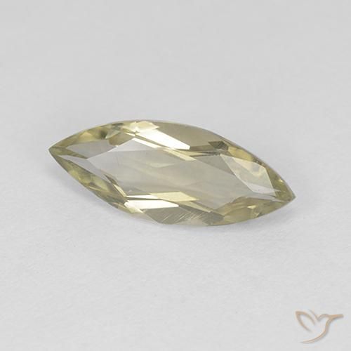 Diásporo com mudança de cor Luz amarela Natural 0.90ct, Marquesa, VVS-VS