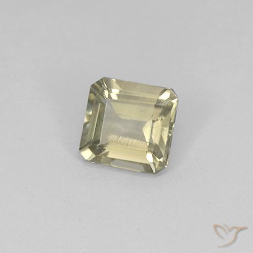 Diásporo com mudança de cor Luz amarela Natural 0.86ct, Corte Octógono / Esmeralda, VS