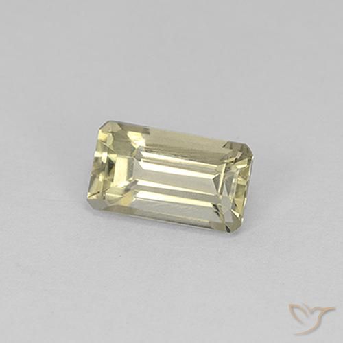 Diásporo com mudança de cor Luz amarela Natural 0.91ct, Corte Octógono / Esmeralda, VS