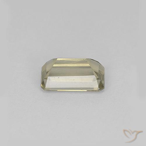 Diásporo com mudança de cor Luz amarela Natural 0.91ct, Corte Octógono / Esmeralda, VS
