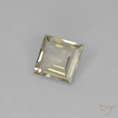 Diásporo com mudança de cor Amarelo claro Natural 0.78ct, Quadrado, VS