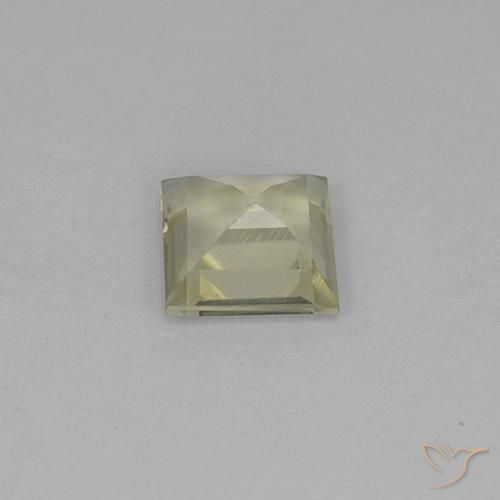 Diásporo com mudança de cor Amarelo claro Natural 0.78ct, Quadrado, VS