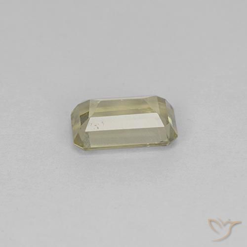 Diásporo com mudança de cor Luz amarela Natural 0.79ct, Corte Octógono / Esmeralda, VVS-VS