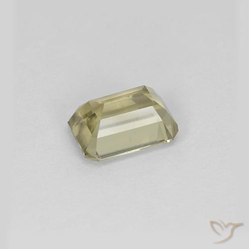 Diásporo com mudança de cor Luz amarela Natural 1.03ct, Corte Octógono / Esmeralda, VS