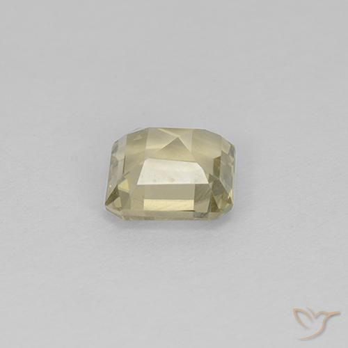 Diásporo com mudança de cor Luz amarela Natural 0.99ct, Corte Octógono / Esmeralda, VS