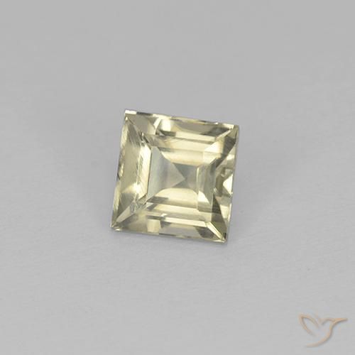Diásporo com mudança de cor Amarelo Muito Pálido Natural 0.94ct, Quadrado, VS