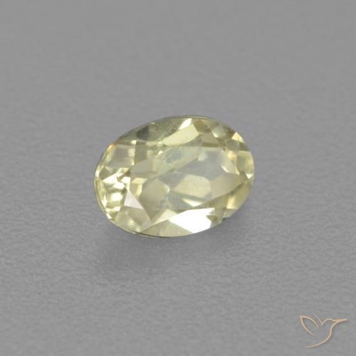 Diásporo com mudança de cor Luz amarela Natural 0.48ct, oval, VS