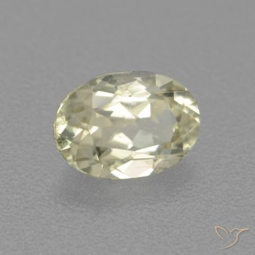 Diásporo com mudança de cor Luz amarela Natural 0.88ct, oval, VS